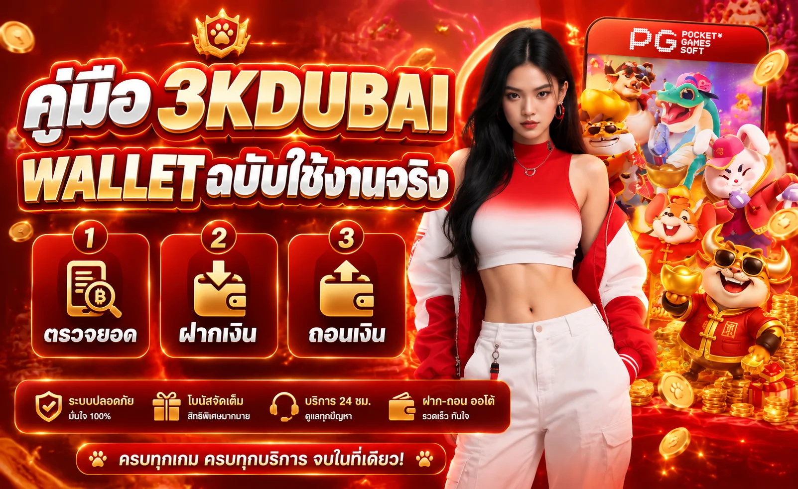 3KDUBAI Wallet | คู่มือฝาก ถอน และเช็คยอด